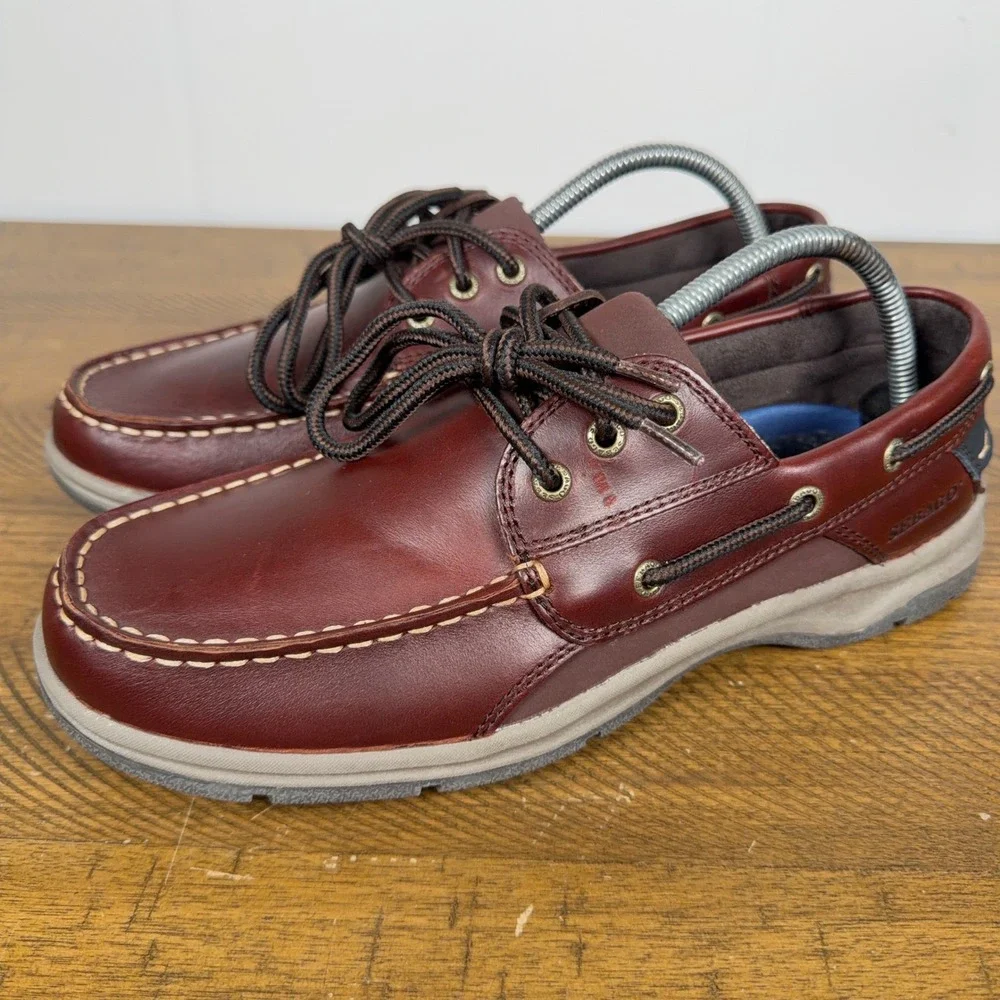 Sebago Boat‎ Shoes Mens 10 Brown Smooth Bluefin Ox Leather Nautical Deck Shoes